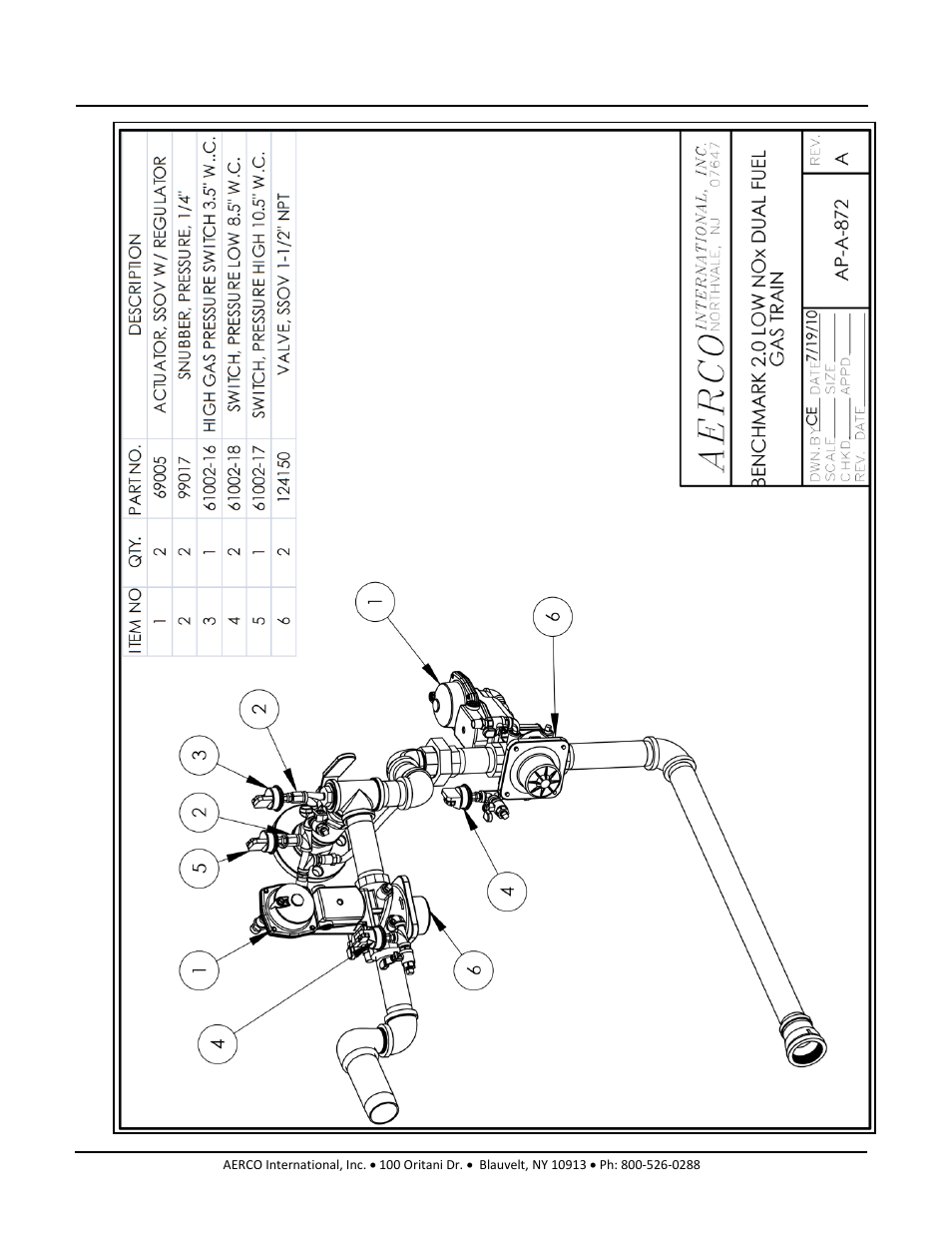 Benchmark 2.0ln dual-fuel low nox boiler, Gf-127 | AERCO BMK 2.0 LN Dual Fuel Serial G-11-2402 and UP User Manual | Page 124 / 160