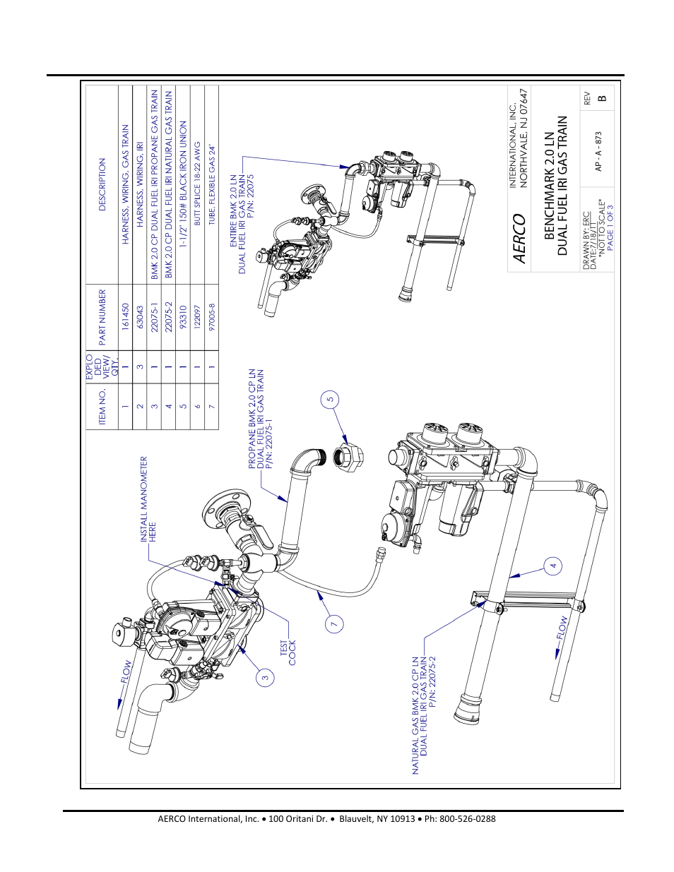 Benchmark 2.0ln dual-fuel low nox boiler, Gf-127 | AERCO BMK 2.0 LN Dual Fuel Serial G-11-2402 and UP User Manual | Page 125 / 160