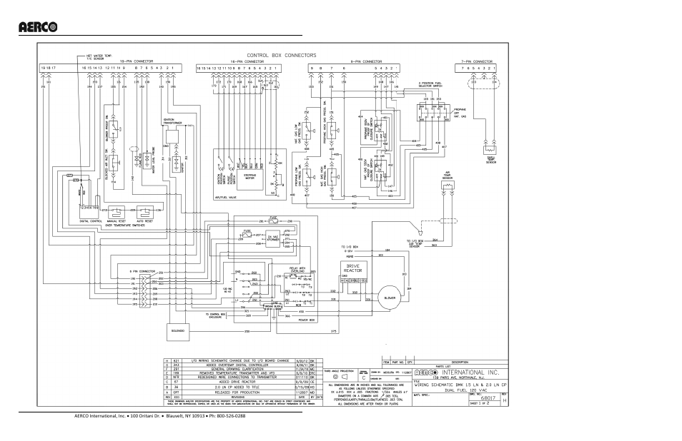 Benchmark 2.0ln dual-fuel low nox boiler, Gf-127 | AERCO BMK 2.0 LN Dual Fuel Serial G-11-2402 and UP User Manual | Page 145 / 160