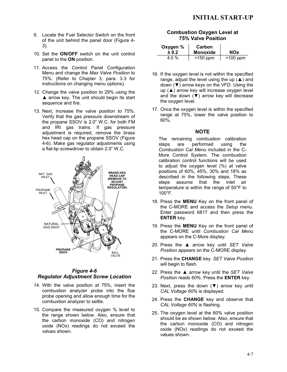 Initial start-up | AERCO BMK 3.0 LN Dual-Fuel Series Gas Fired Low NOx Boiler System User Manual | Page 39 / 136