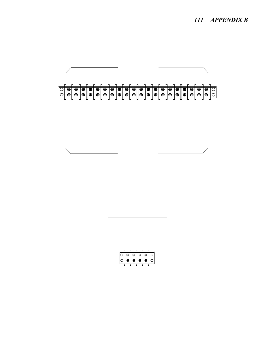 He- 111 − appendix b, Terminal block tb-1 (rear wall), Figure b-2. terminal block tb-1 connections | Figure b-3. terminal block tb-2 connections | AERCO SWDW68 U-Tube Double-Wall Heaters w/ECS User Manual | Page 100 / 109