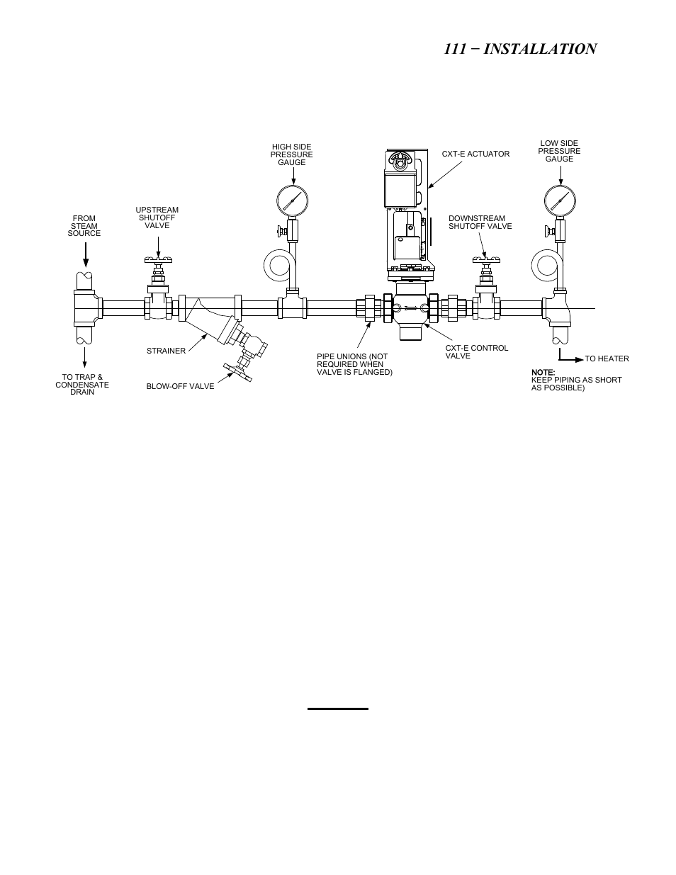 3 making the piping connections, He- 111 − installation, Caution | AERCO SWDW68 U-Tube Double-Wall Heaters w/ECS User Manual | Page 15 / 109