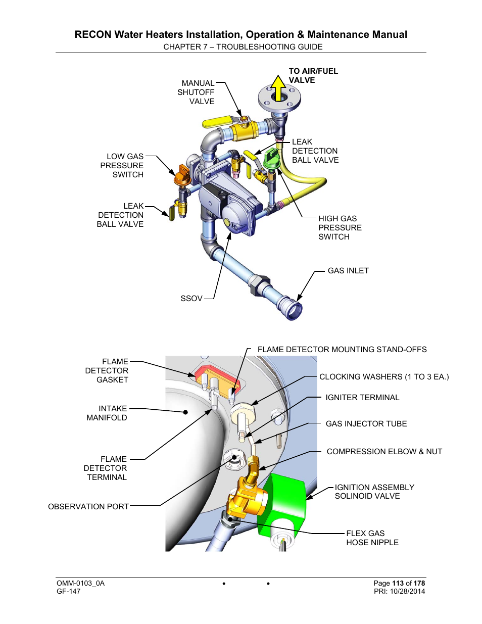AERCO RECON 1000 User Manual | Page 113 / 178