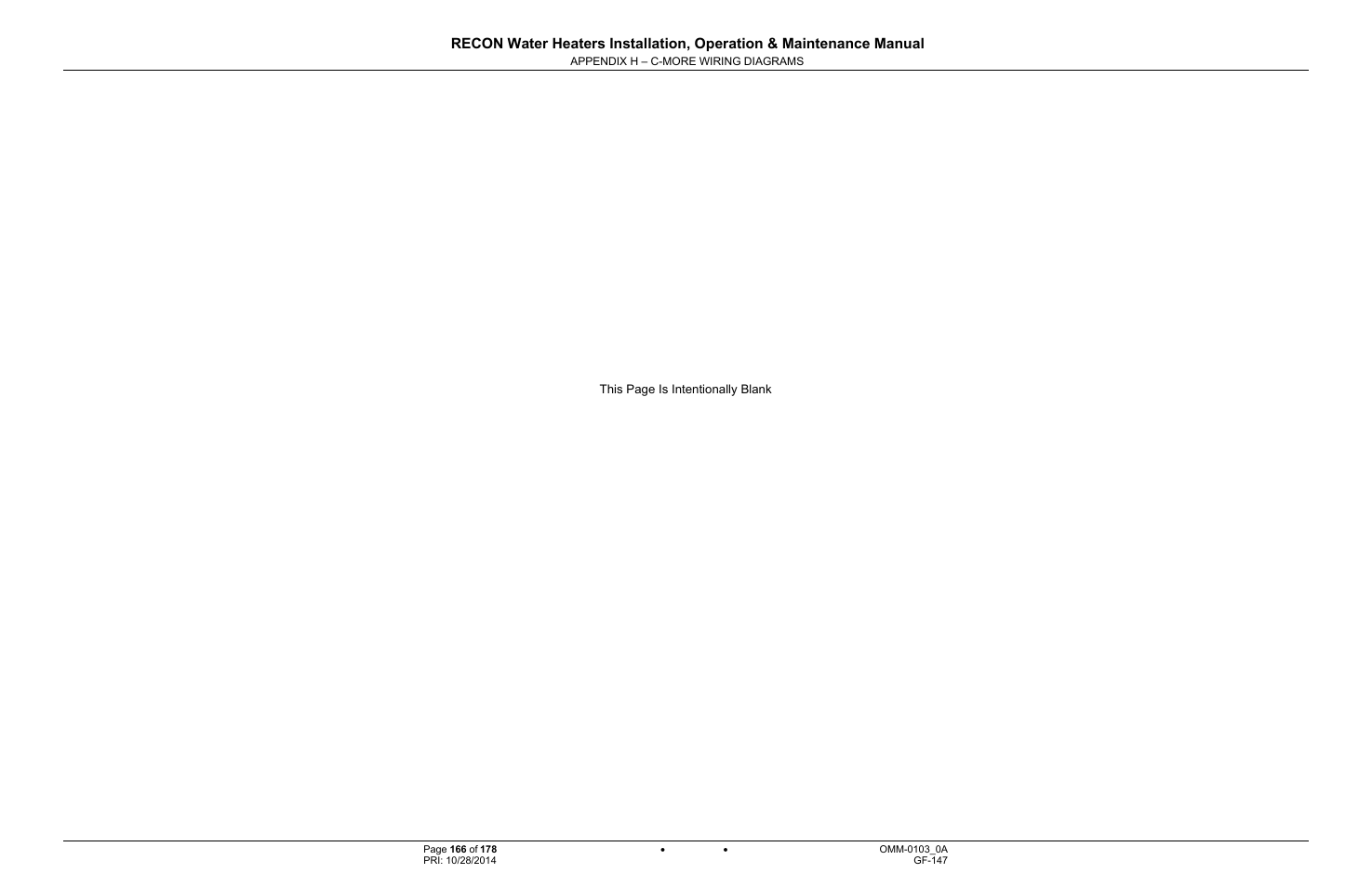 AERCO RECON 1000 User Manual | Page 166 / 178