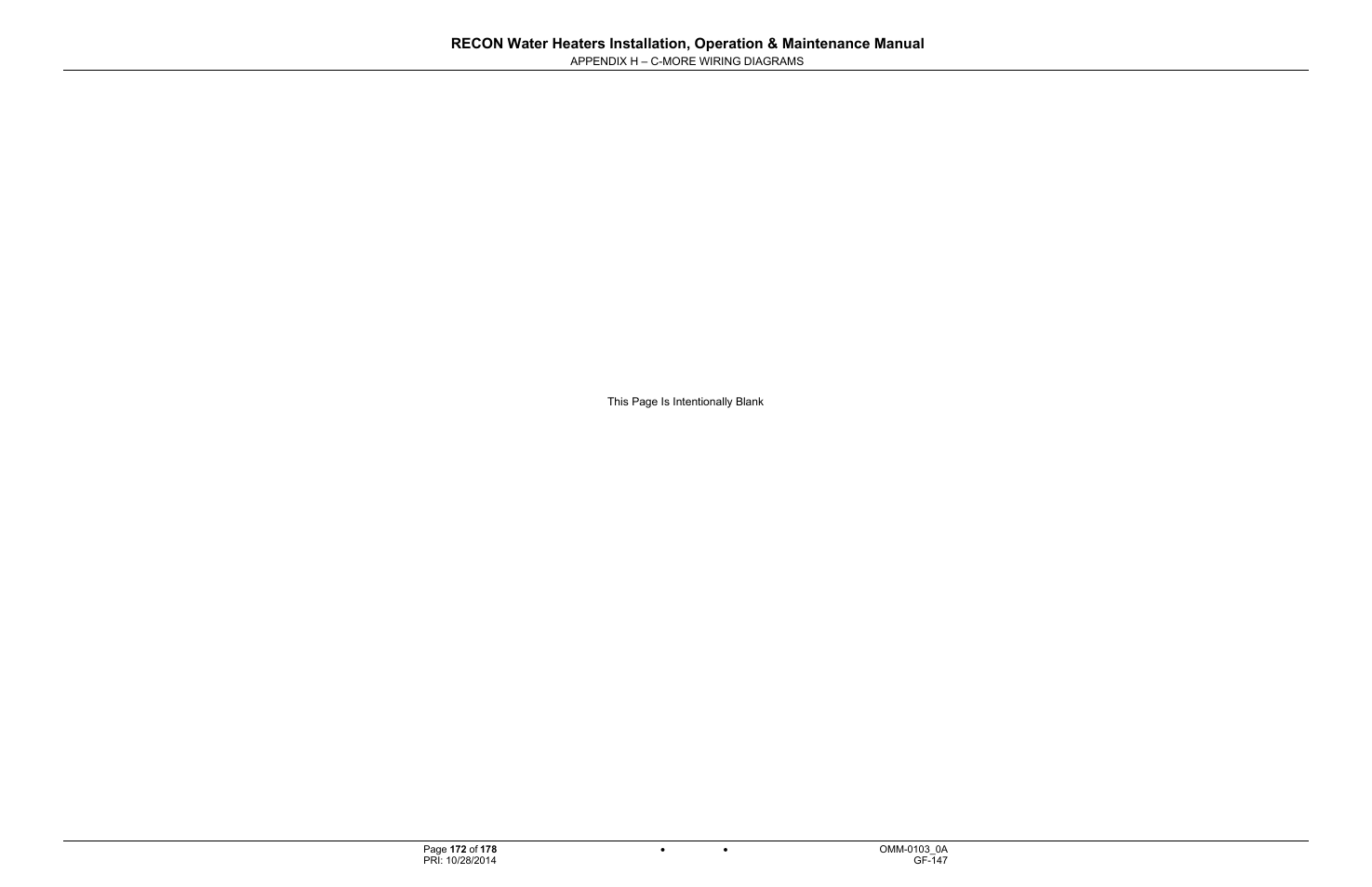 AERCO RECON 1000 User Manual | Page 172 / 178