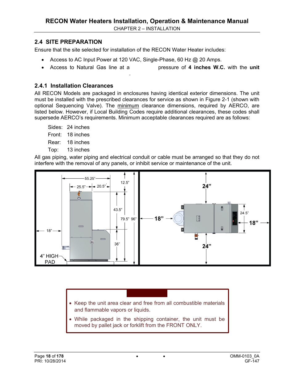 AERCO RECON 1000 User Manual | Page 18 / 178