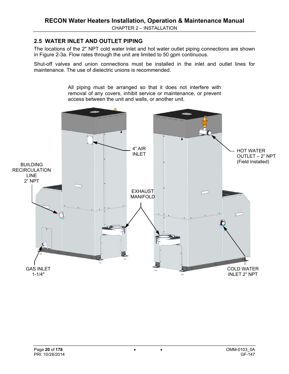 AERCO RECON 1000 User Manual | Page 20 / 178
