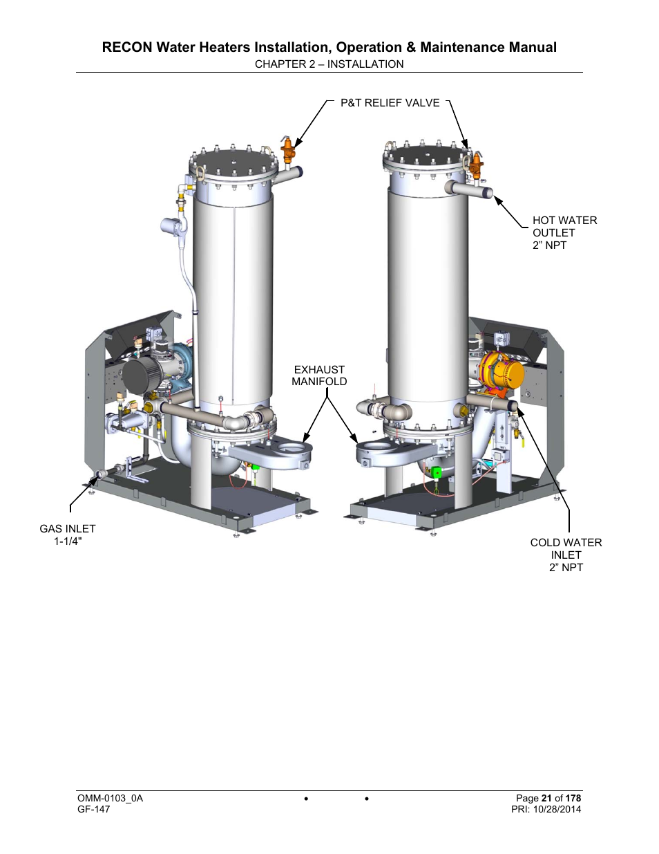 AERCO RECON 1000 User Manual | Page 21 / 178