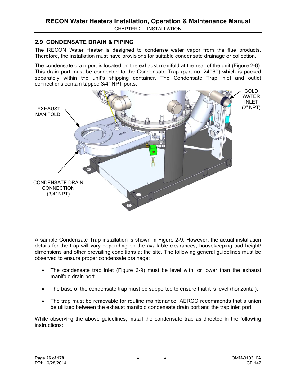 AERCO RECON 1000 User Manual | Page 26 / 178