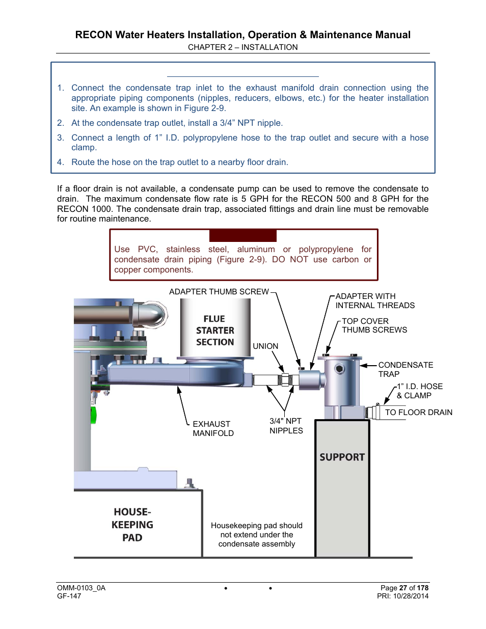 AERCO RECON 1000 User Manual | Page 27 / 178