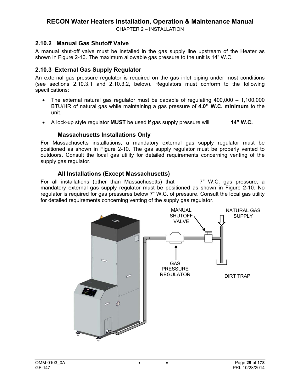 AERCO RECON 1000 User Manual | Page 29 / 178