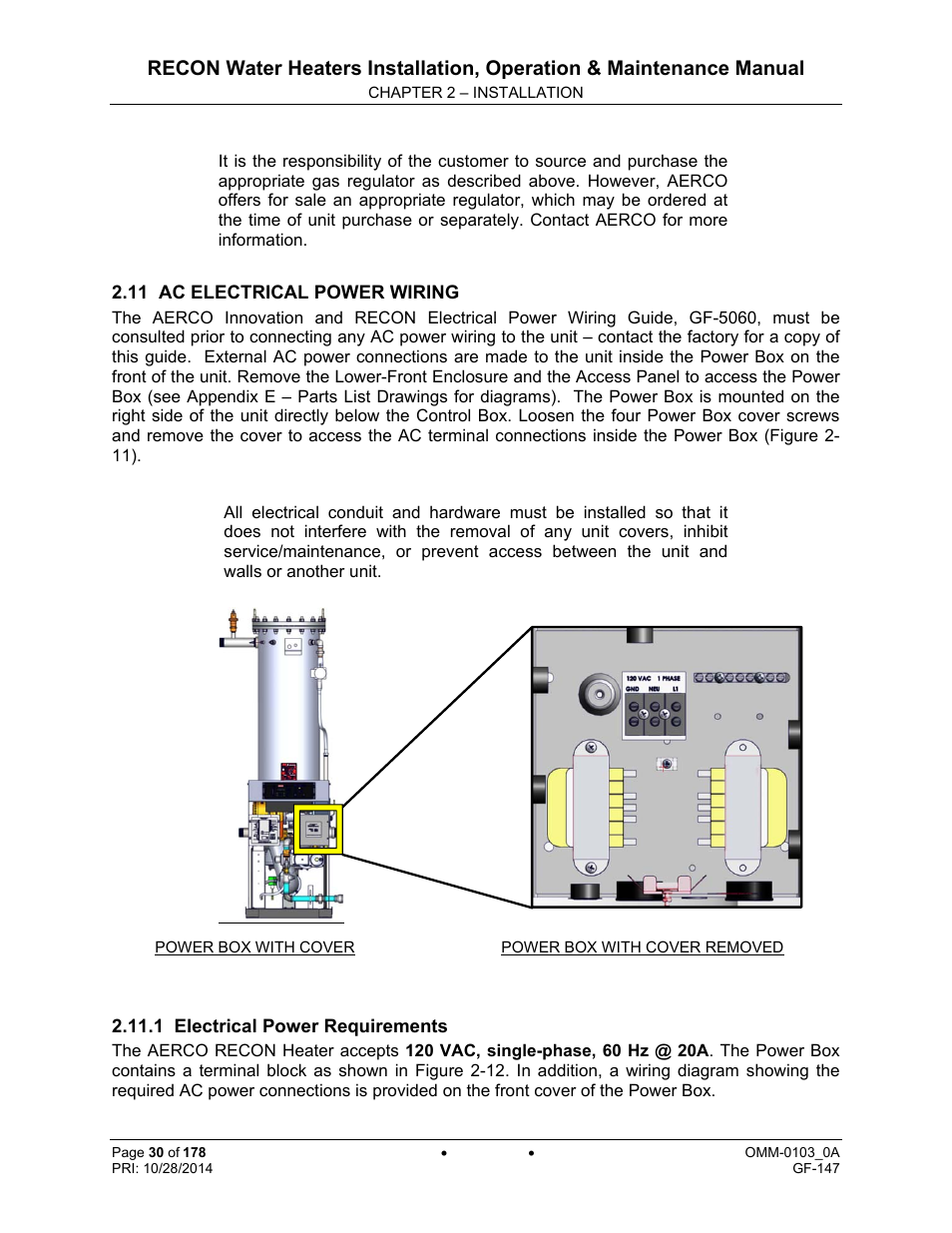 AERCO RECON 1000 User Manual | Page 30 / 178