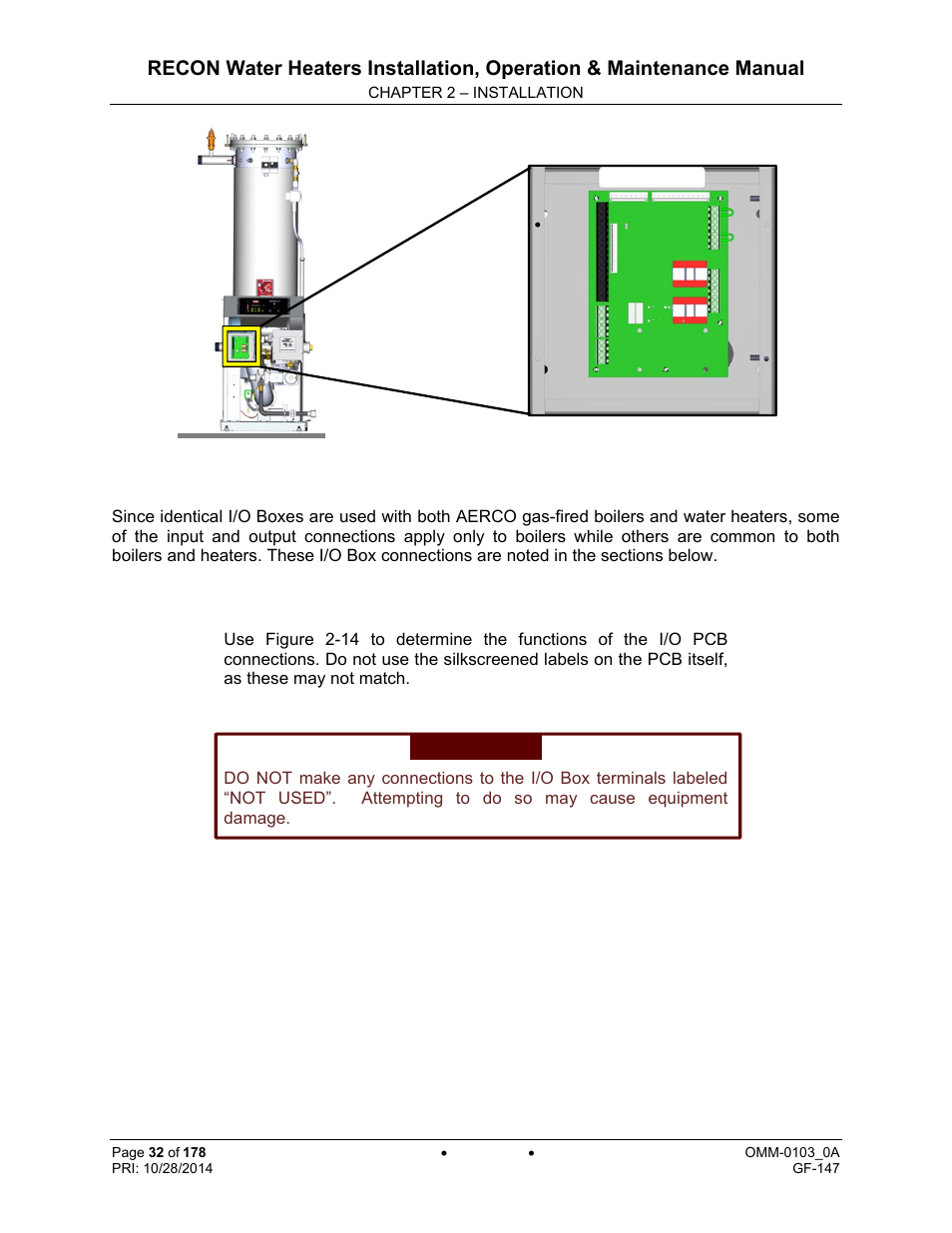 AERCO RECON 1000 User Manual | Page 32 / 178