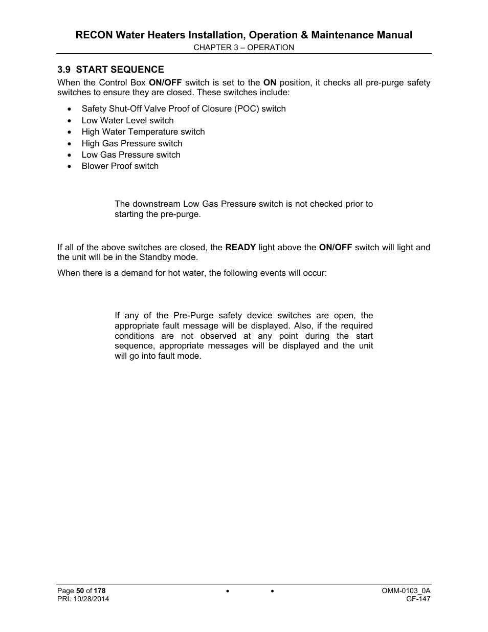 AERCO RECON 1000 User Manual | Page 50 / 178