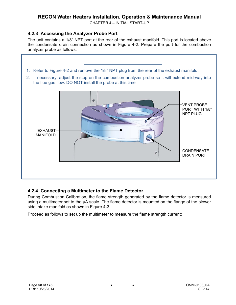 AERCO RECON 1000 User Manual | Page 58 / 178