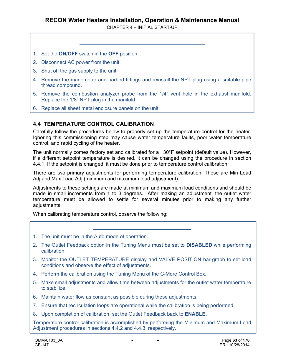 AERCO RECON 1000 User Manual | Page 63 / 178
