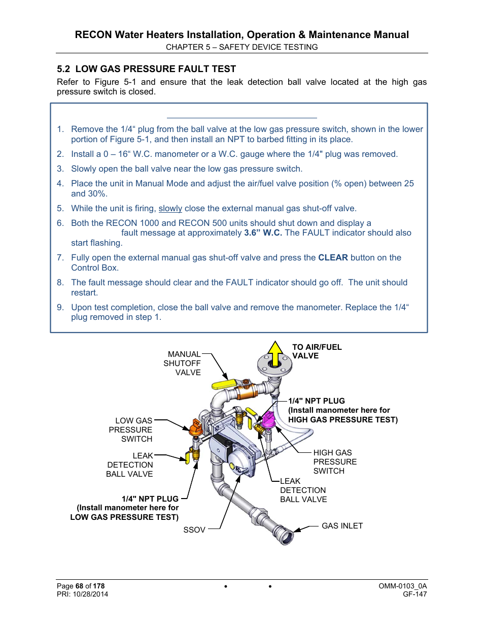 AERCO RECON 1000 User Manual | Page 68 / 178