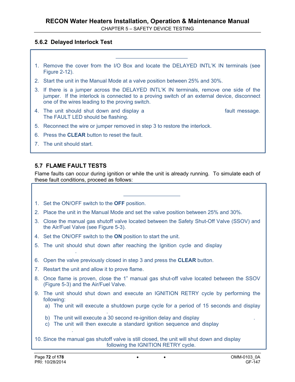 AERCO RECON 1000 User Manual | Page 72 / 178