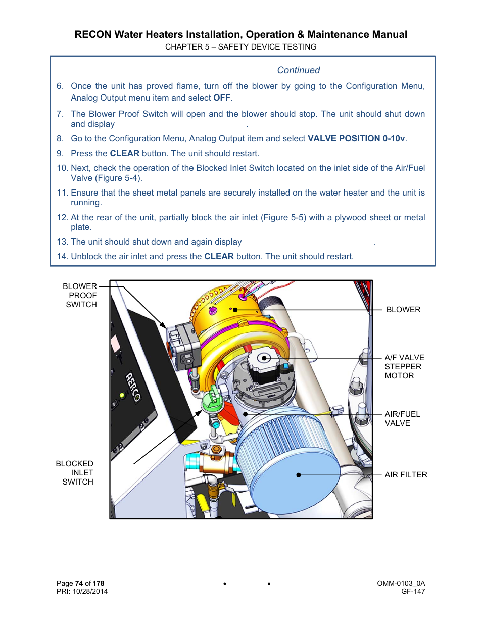 AERCO RECON 1000 User Manual | Page 74 / 178
