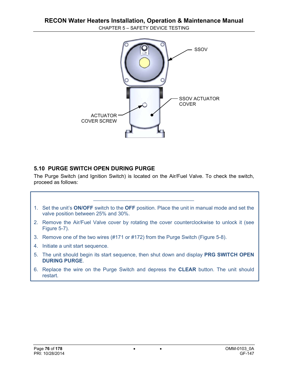 AERCO RECON 1000 User Manual | Page 76 / 178