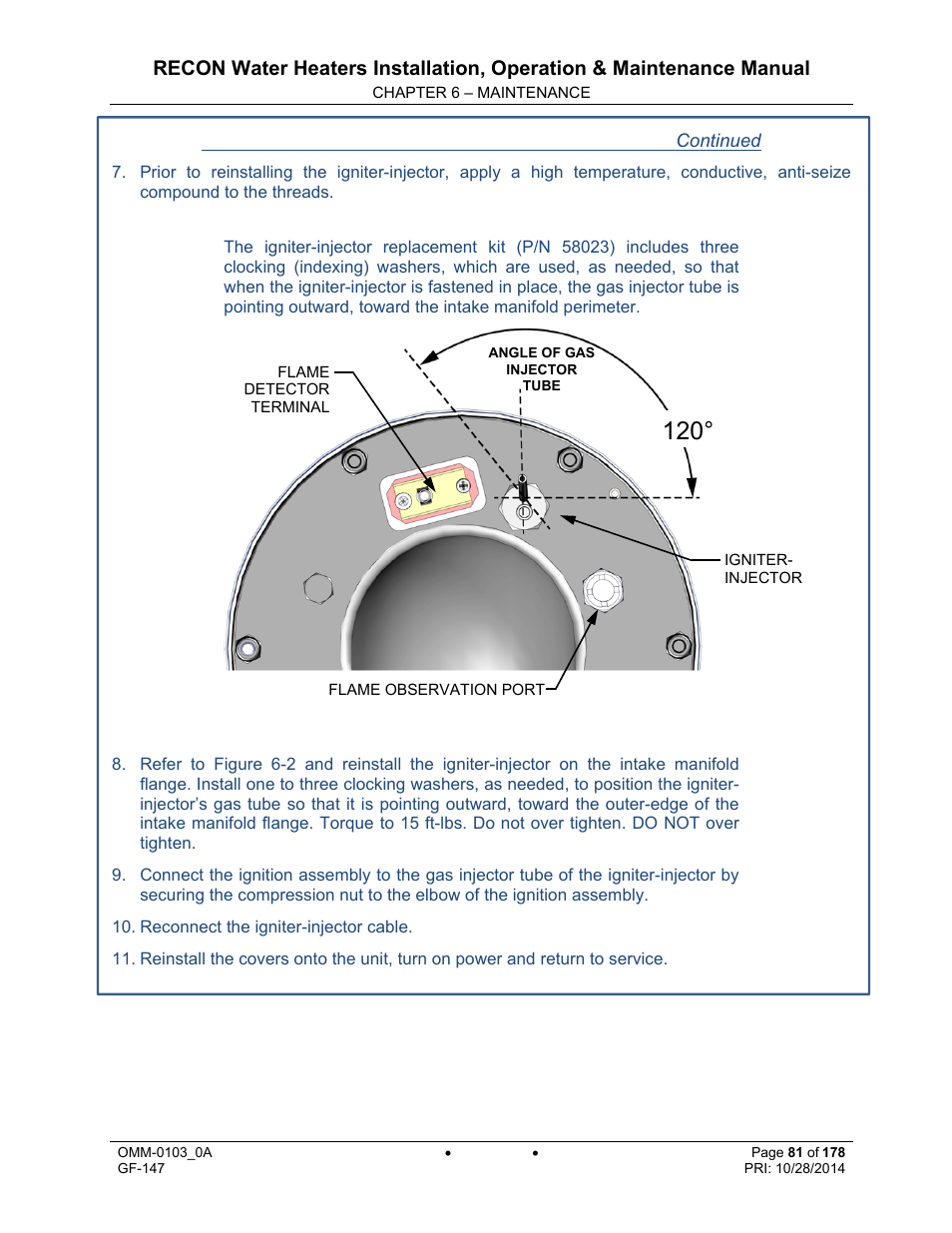 AERCO RECON 1000 User Manual | Page 81 / 178