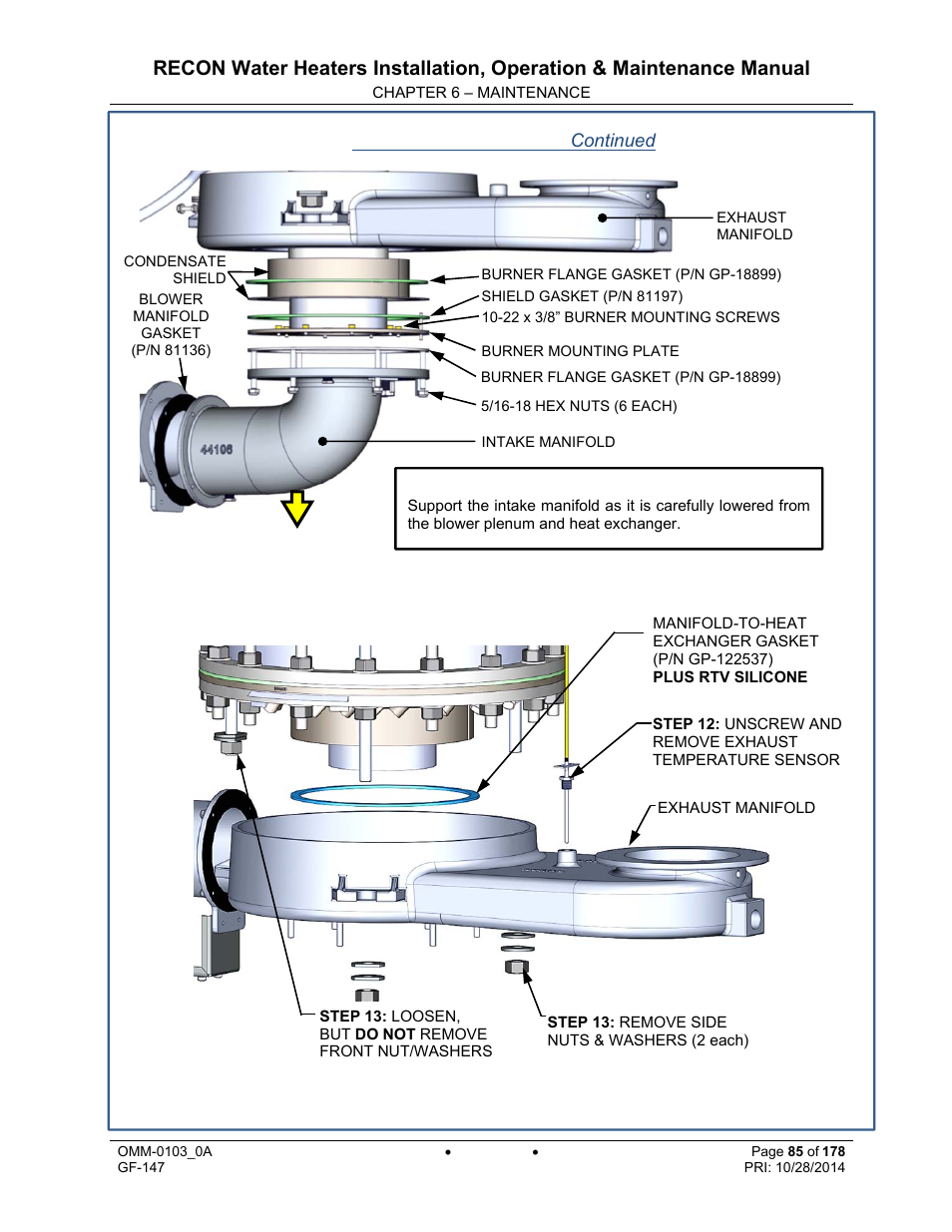 AERCO RECON 1000 User Manual | Page 85 / 178
