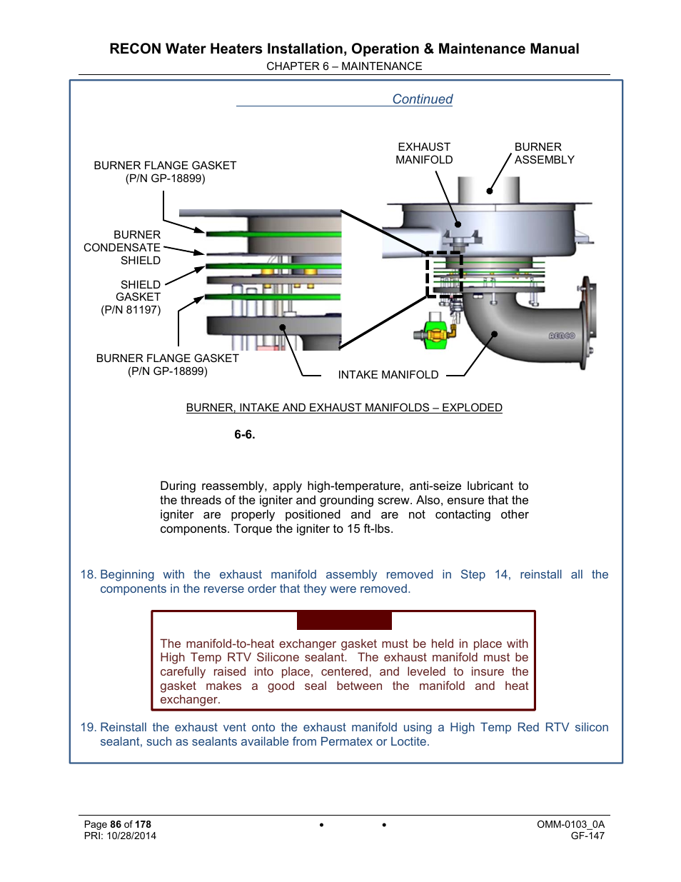 AERCO RECON 1000 User Manual | Page 86 / 178