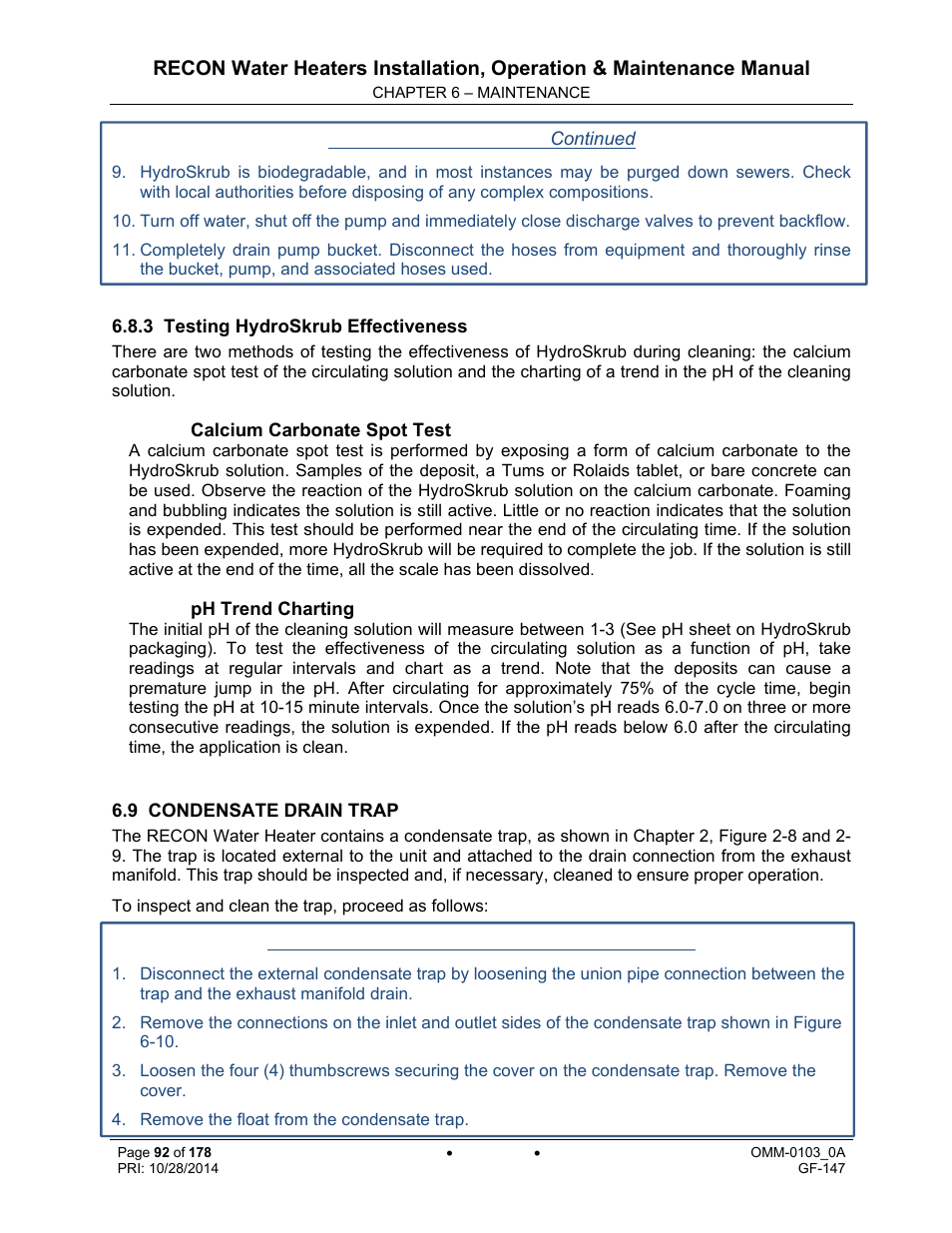 AERCO RECON 1000 User Manual | Page 92 / 178