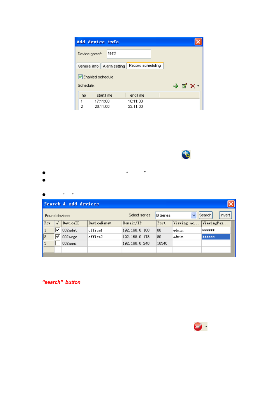 Adding multiple devices in lan, Modifying devices, 2 adding multiple devices in lan | 3 modifying devices | Agasio A501W User Manual | Page 6 / 12