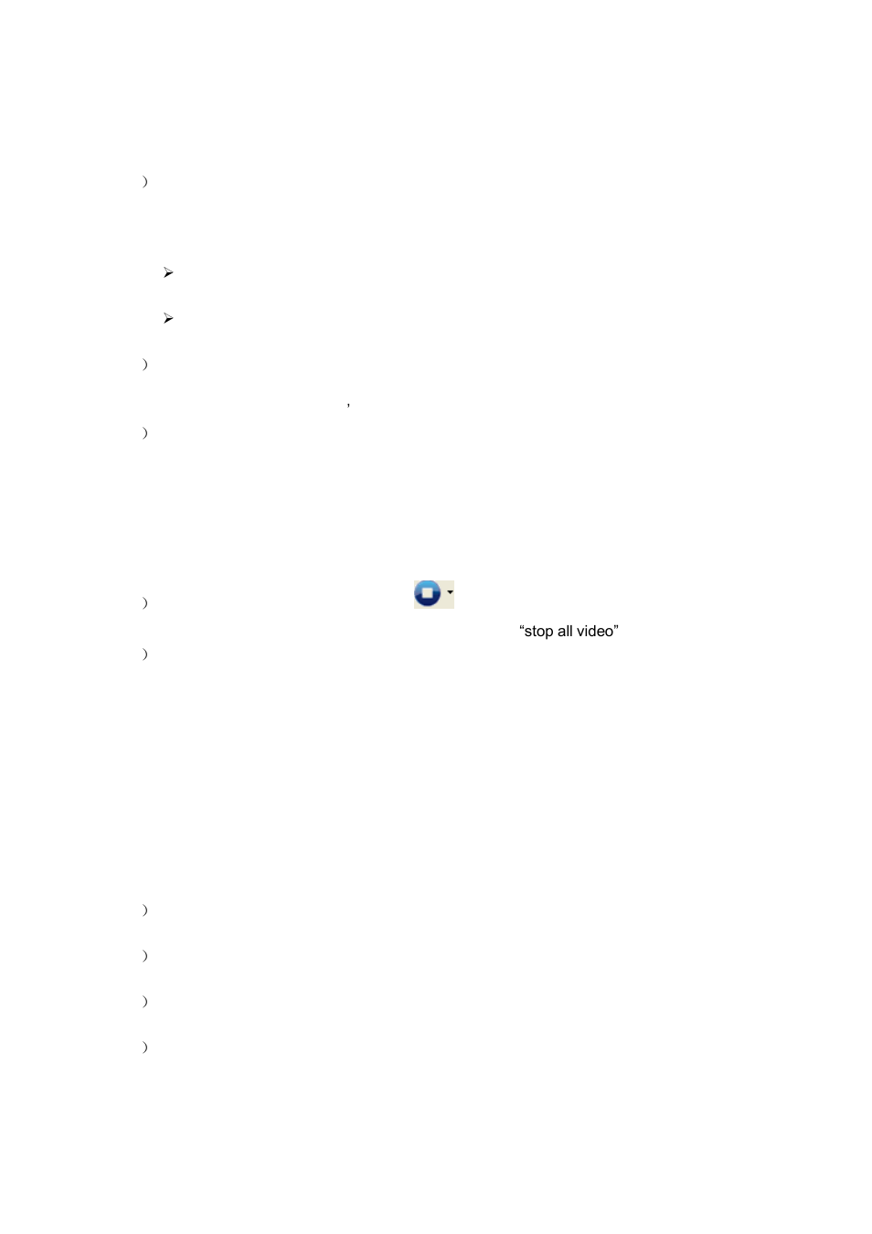 Video recording trigger, Stop the video, Device control | Base operation, 6 device control, 1 base operation, 3 video recording trigger, 4 stop the video | Agasio A501W User Manual | Page 9 / 12