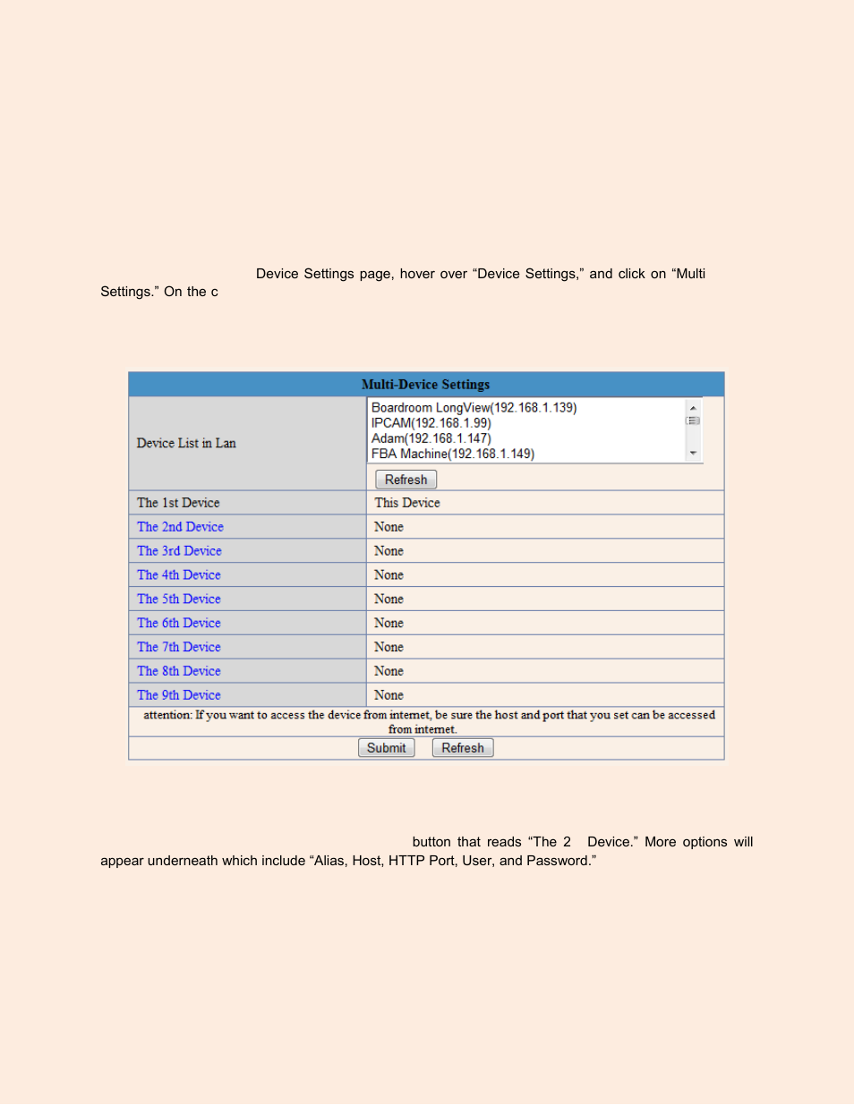 Multi-device settings | Agasio A603W User Manual | Page 23 / 54