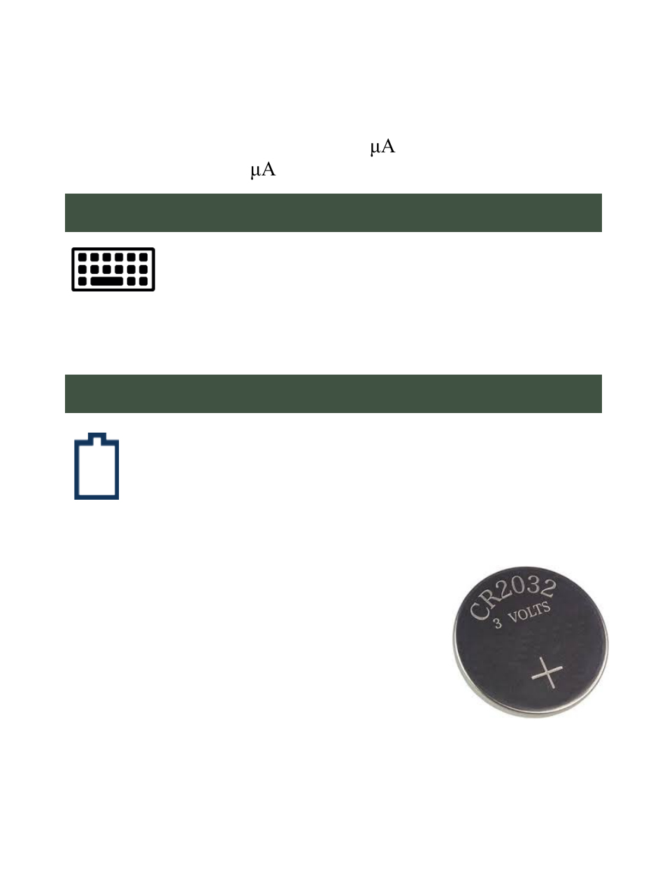 Virtual keyboard in ios, Battery | AirTurn PED User Manual | Page 10 / 16