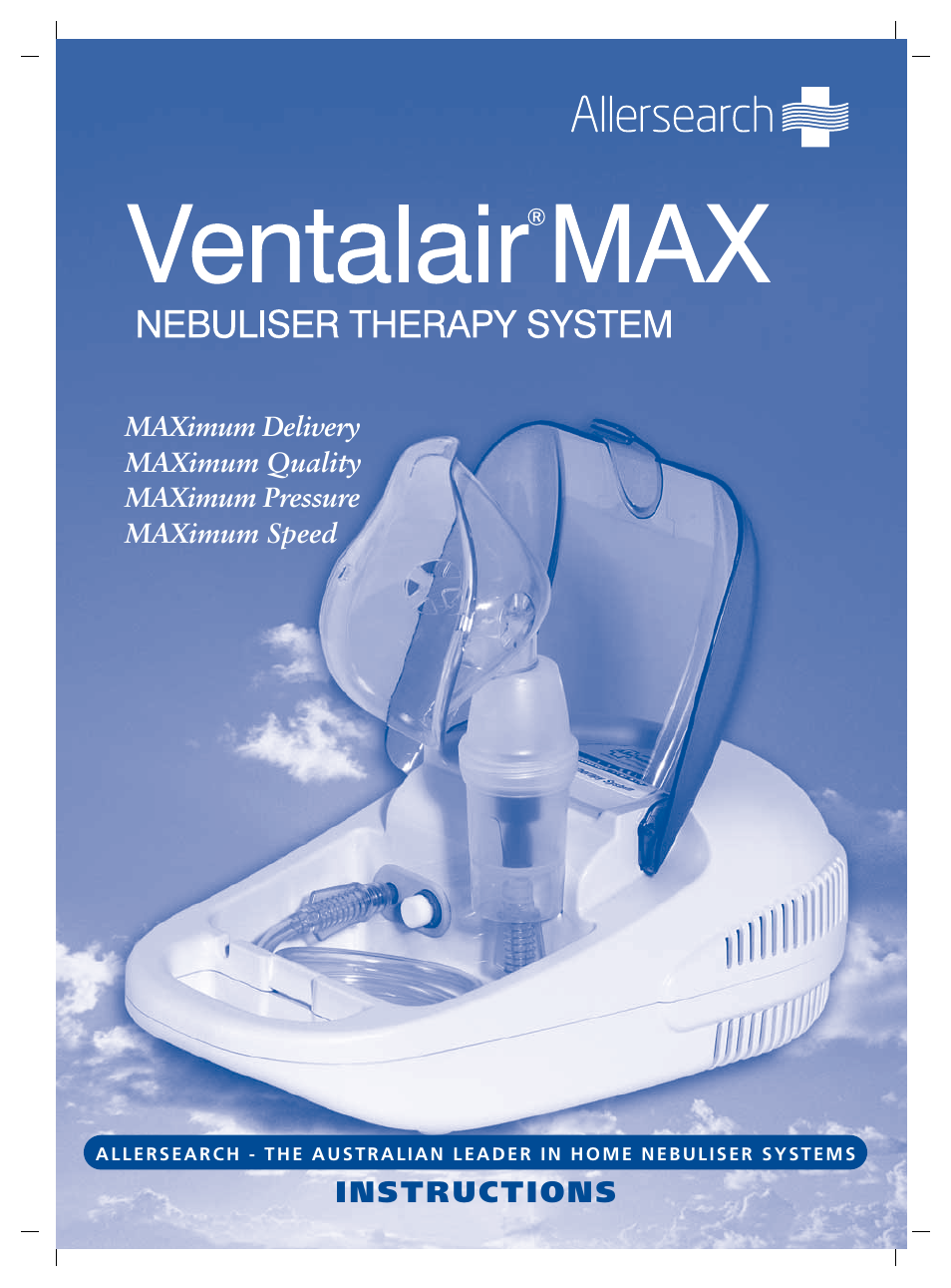 Allersearch Ventalair Max User Manual | 4 pages