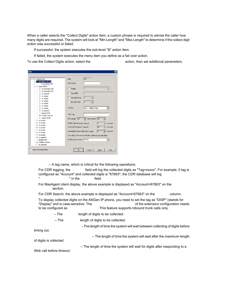 Collecting digits | AltiGen MAXCS 7.0 Update 1 ACM Administration User Manual | Page 102 / 446