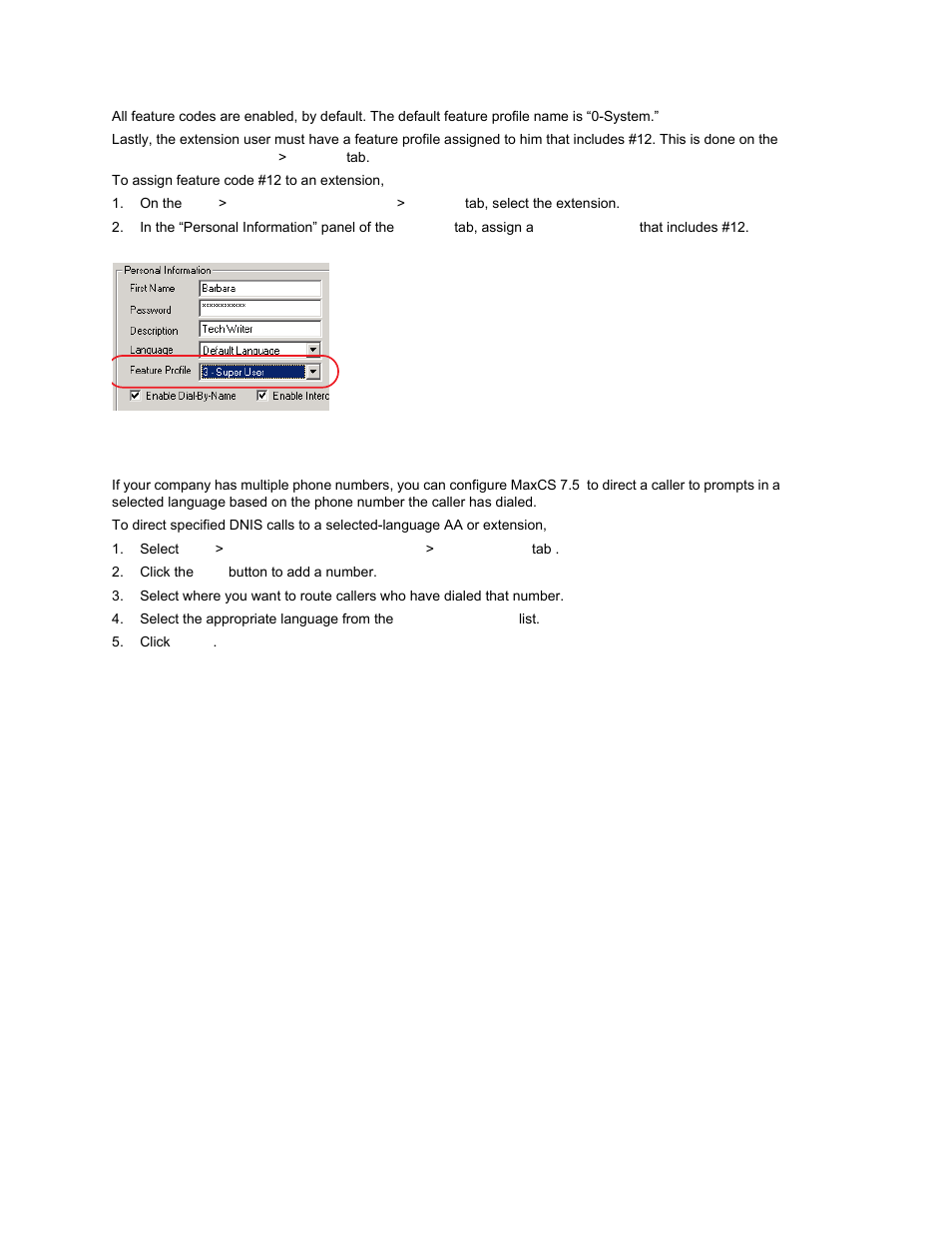 Using dnis to set the language | AltiGen MAXCS 7.0 Update 1 ACM Administration User Manual | Page 112 / 446