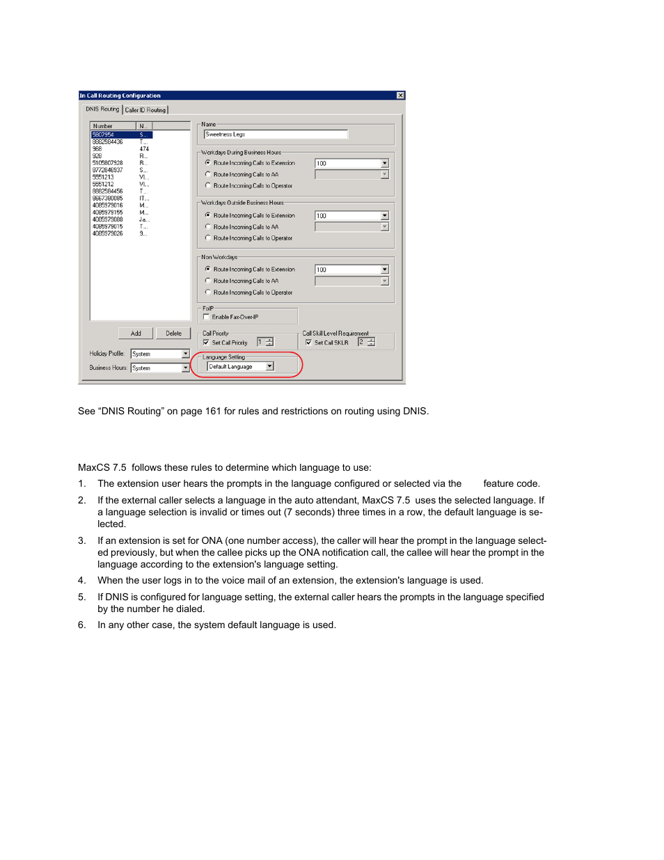 Which language will be used | AltiGen MAXCS 7.0 Update 1 ACM Administration User Manual | Page 113 / 446