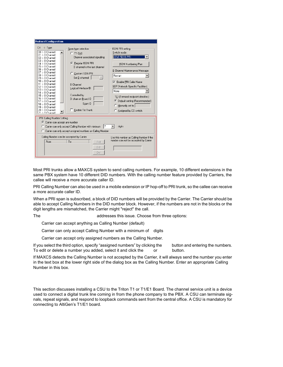 Installing a channel service unit (csu) | AltiGen MAXCS 7.0 Update 1 ACM Administration User Manual | Page 140 / 446