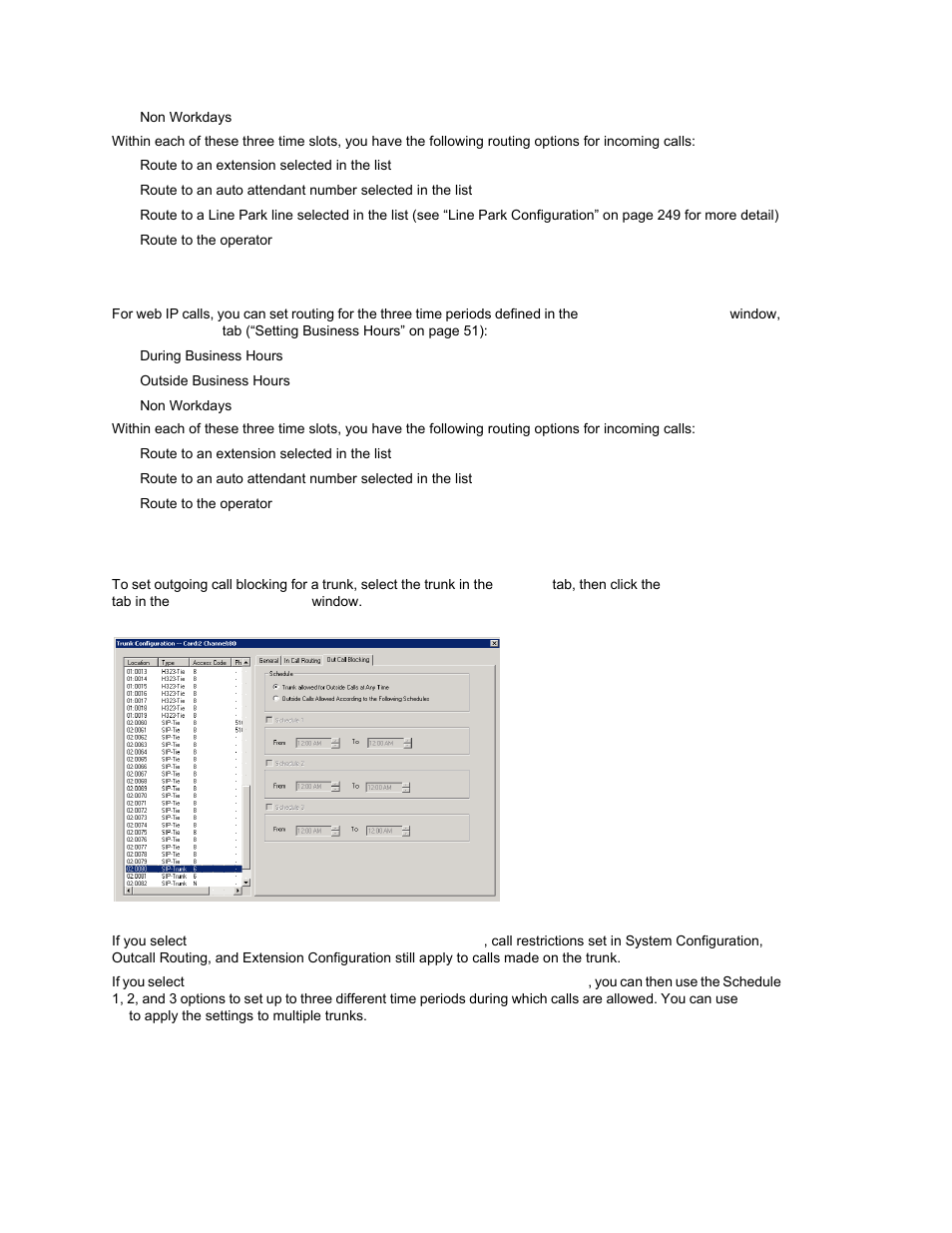 Web ip calls, Outgoing call blocking | AltiGen MAXCS 7.0 Update 1 ACM Administration User Manual | Page 173 / 446