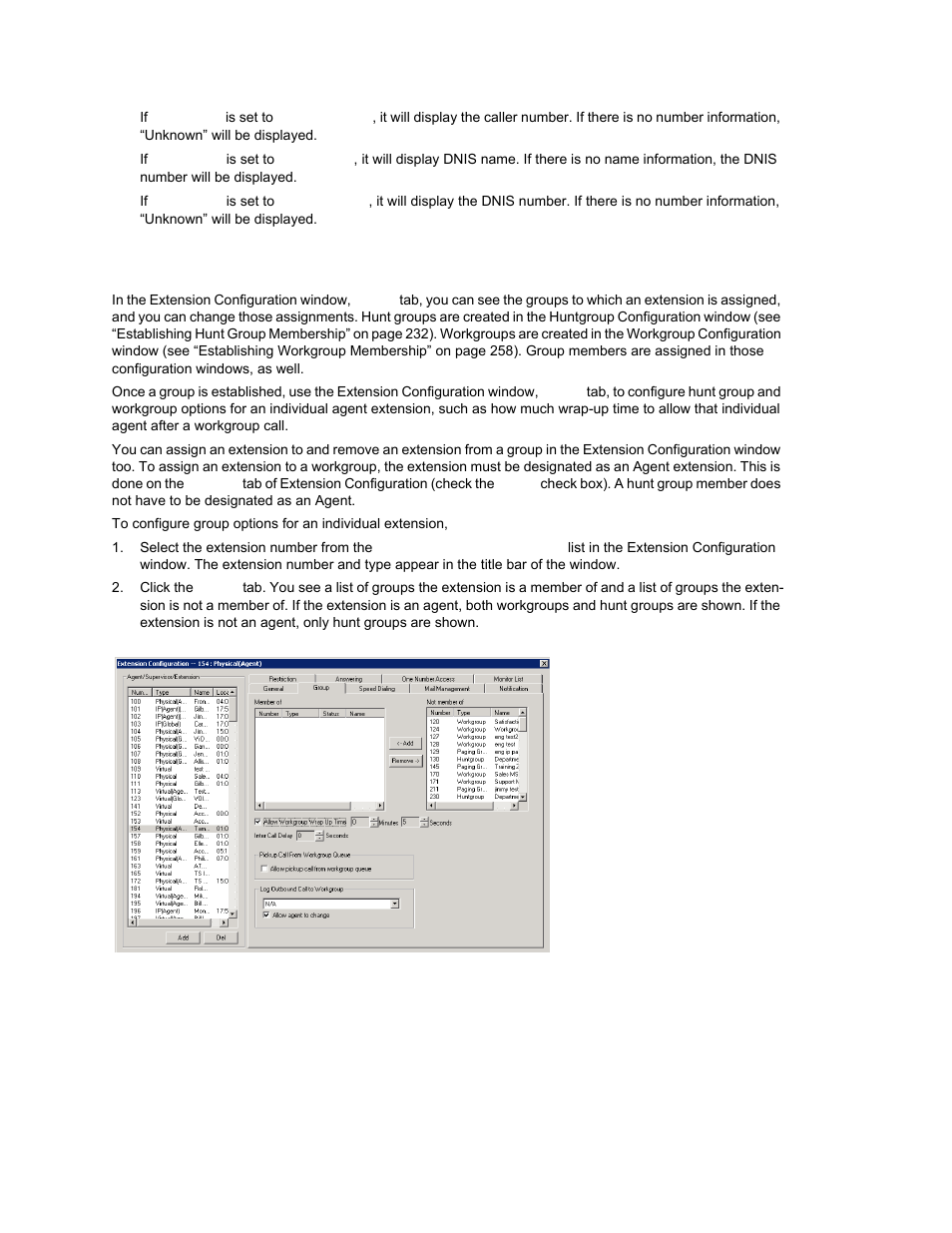 Configuring group options for an extension | AltiGen MAXCS 7.0 Update 1 ACM Administration User Manual | Page 200 / 446