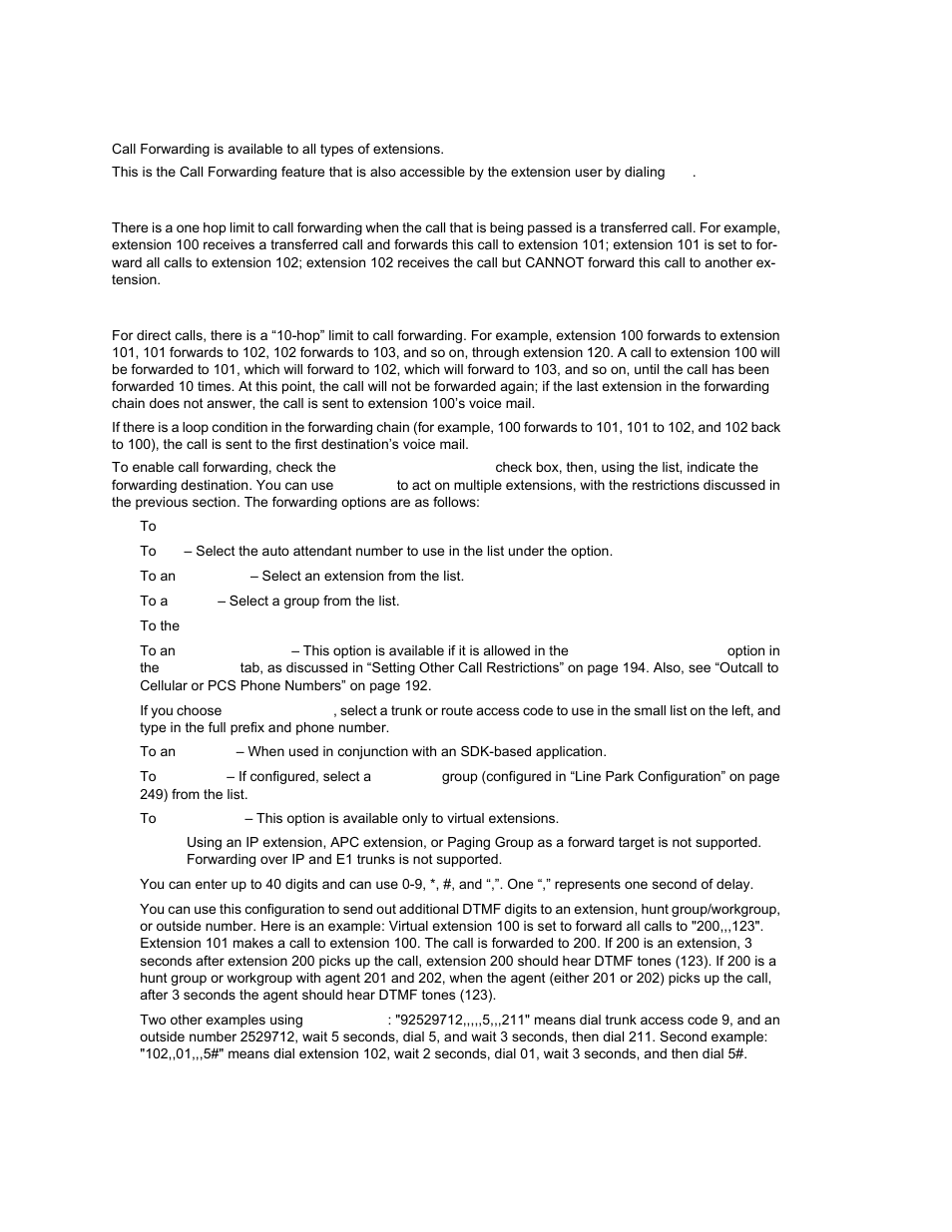 Forwarding all calls | AltiGen MAXCS 7.0 Update 1 ACM Administration User Manual | Page 212 / 446