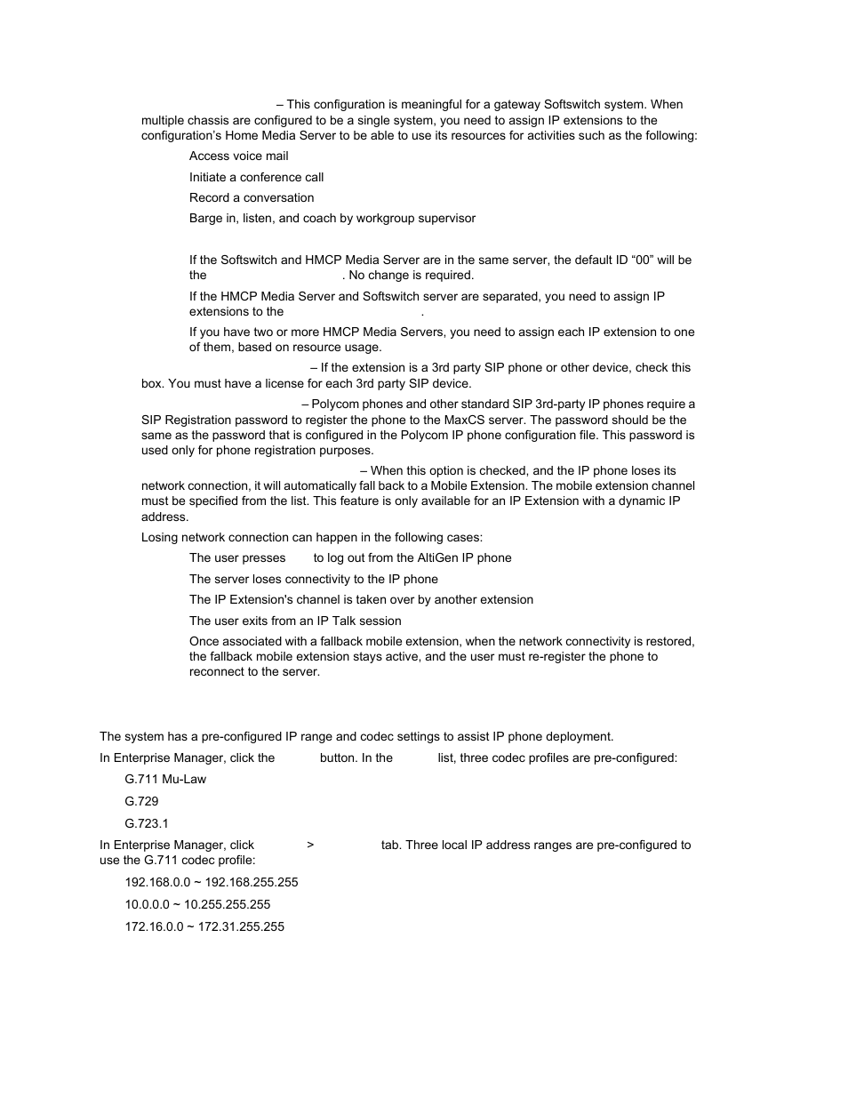 Setting voip codec for ip extension | AltiGen MAXCS 7.0 Update 1 ACM Administration User Manual | Page 224 / 446