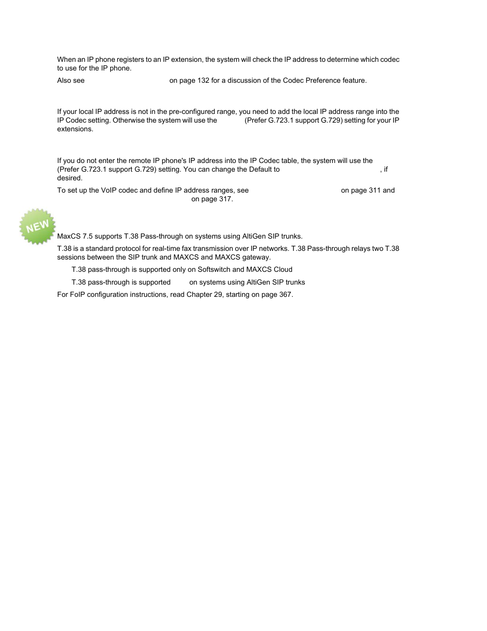 For local ip phone deployment, For remote ip phone deployment, Setting fax-over-ip for an ip extension | AltiGen MAXCS 7.0 Update 1 ACM Administration User Manual | Page 225 / 446