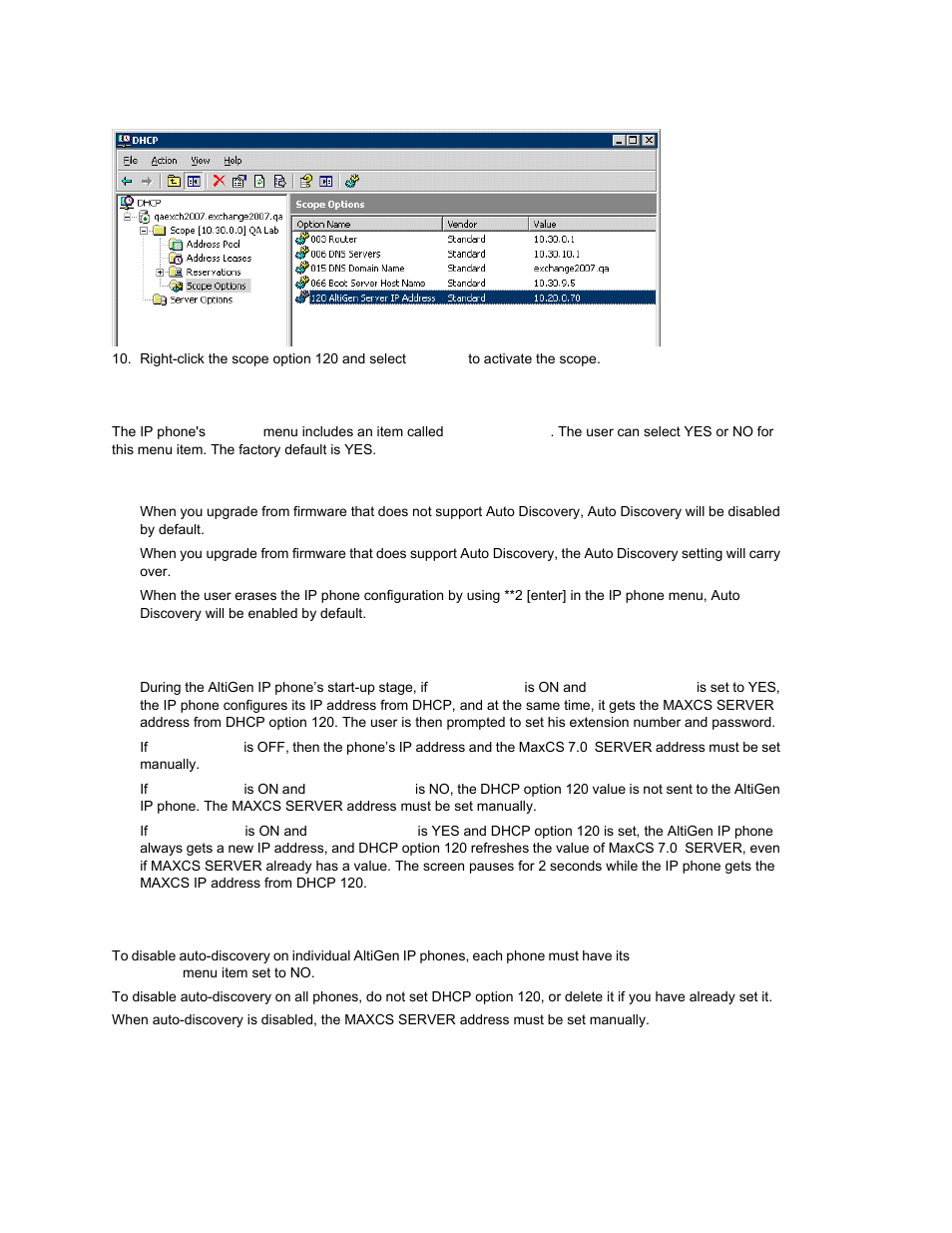 On the altigen ip phone, When you upgrade firmware, Possible scenarios | Disabling auto-discovery | AltiGen MAXCS 7.0 Update 1 ACM Administration User Manual | Page 235 / 446