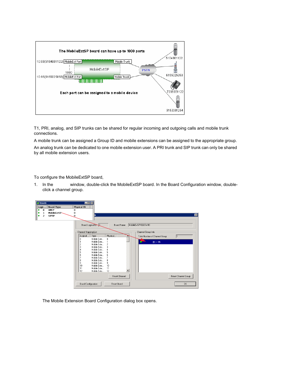 Configuring the mobileextsp board | AltiGen MAXCS 7.0 Update 1 ACM Administration User Manual | Page 238 / 446