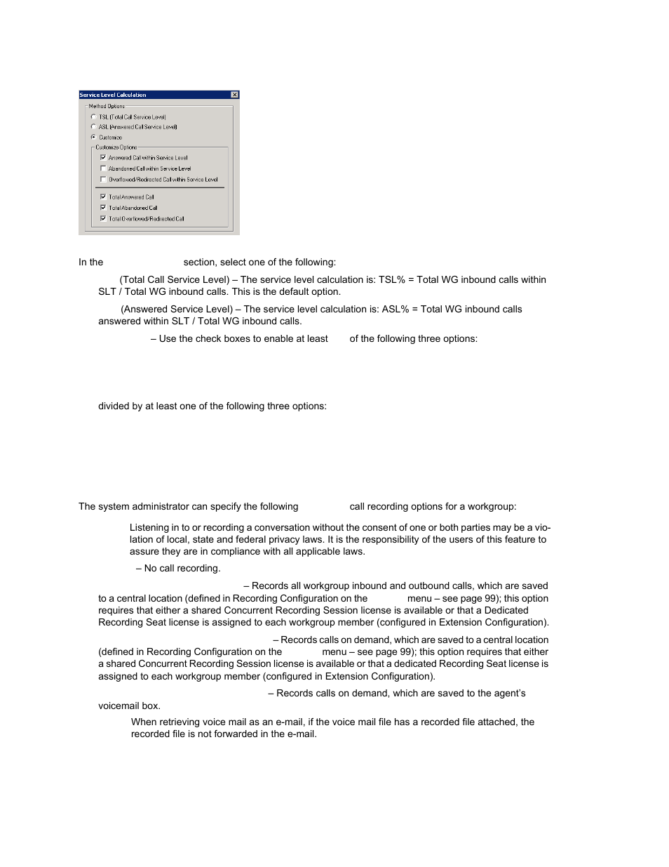 Workgroup recording options | AltiGen MAXCS 7.0 Update 1 ACM Administration User Manual | Page 272 / 446