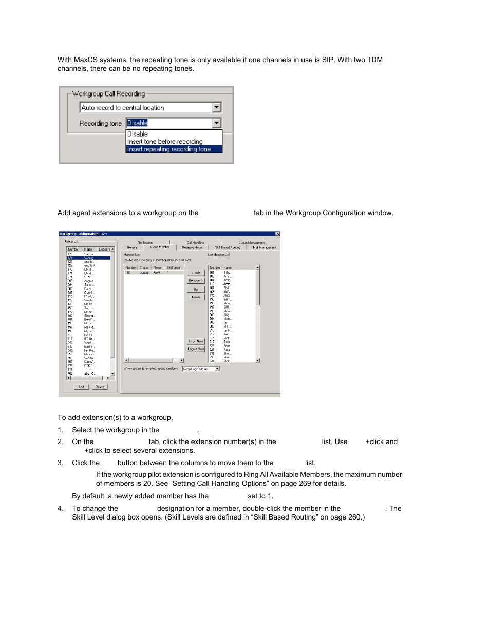 Establishing workgroup membership | AltiGen MAXCS 7.0 Update 1 ACM Administration User Manual | Page 274 / 446