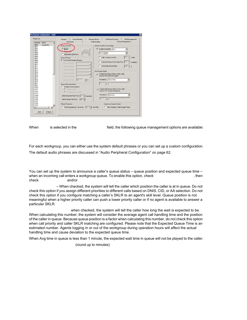 Setting queue phrase options, Queue announcement, Setting queue phrase options queue announcement | AltiGen MAXCS 7.0 Update 1 ACM Administration User Manual | Page 290 / 446