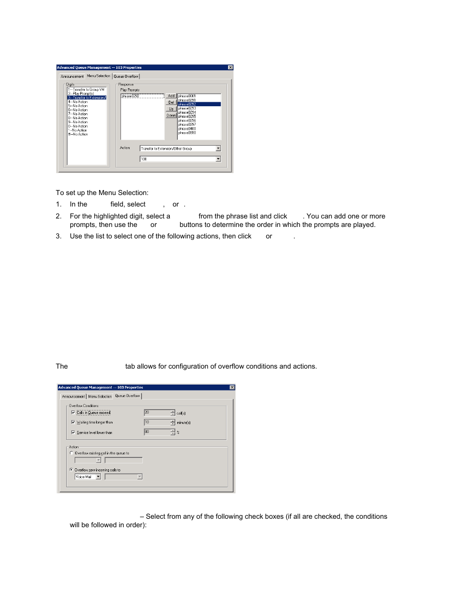 Queue overflow | AltiGen MAXCS 7.0 Update 1 ACM Administration User Manual | Page 294 / 446