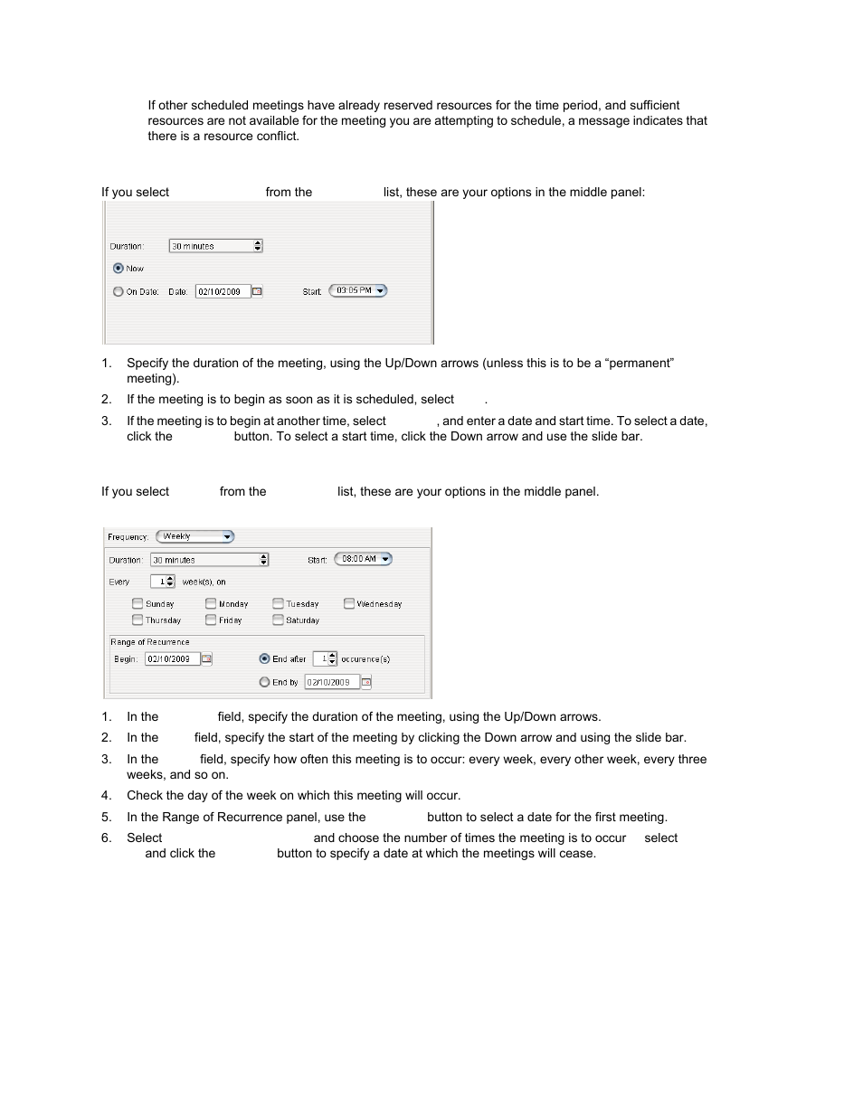 One time only meeting, Weekly meeting | AltiGen MAXCS 7.0 Update 1 ACM Administration User Manual | Page 303 / 446