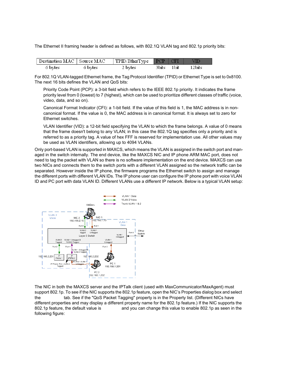 Ethernet ii framing header | AltiGen MAXCS 7.0 Update 1 ACM Administration User Manual | Page 316 / 446